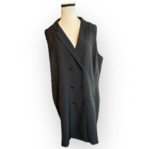 Women’s 2X Willow & Thread Black Double Breasted Suit Blazer Dress 2XL XXL 18 20